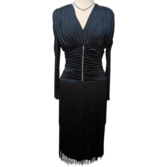 Nuit Dresses & Skirts - Black dress with fringe